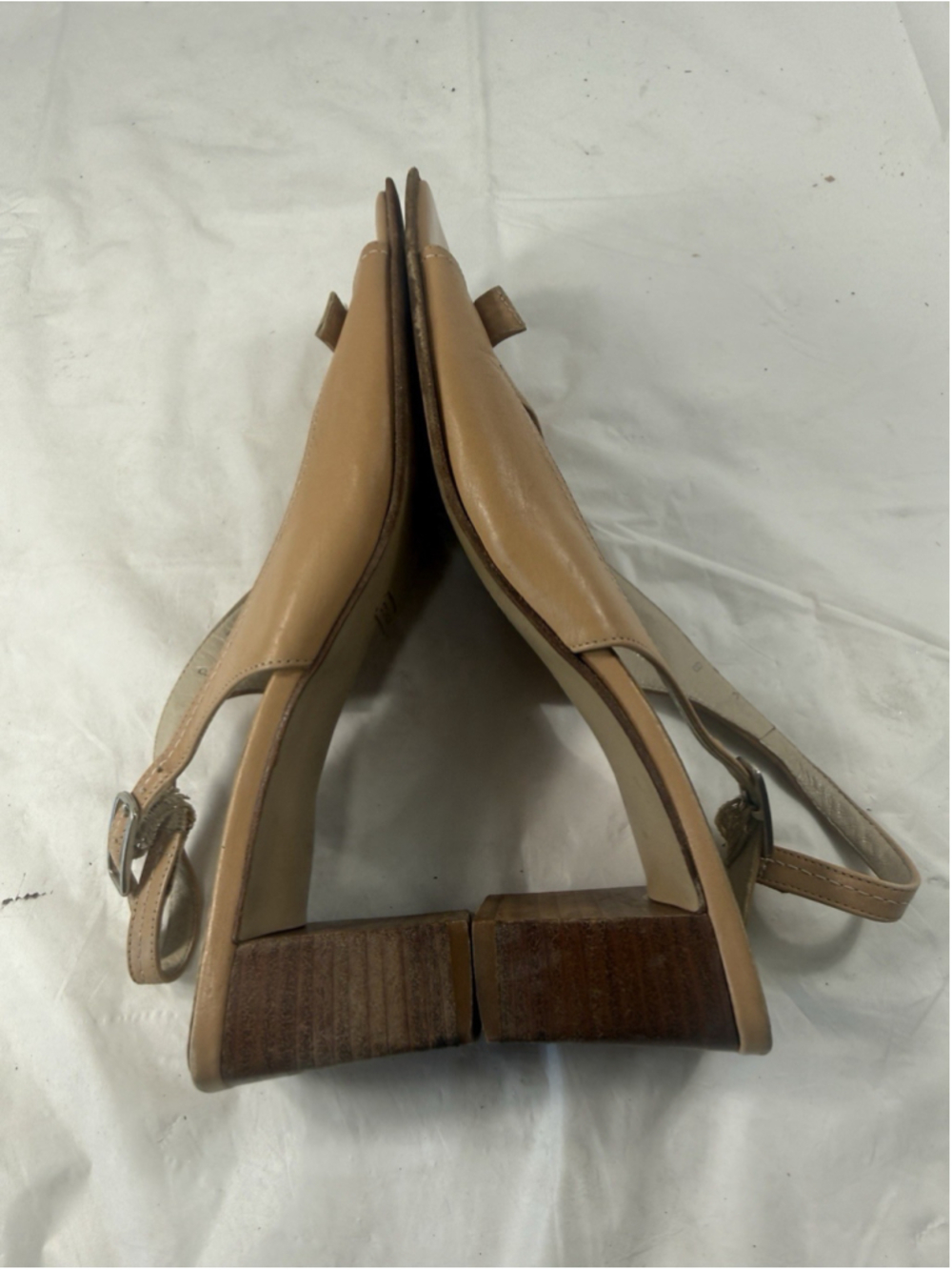 VINTAGE COACH NORA GLOVE LEATHER SLING BACK SANDALS SHOES SIZE 8 B ITALY - Picture 6 of 14
